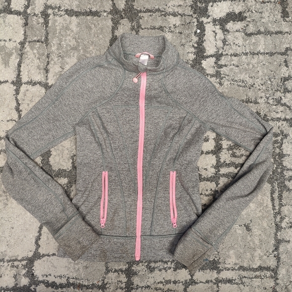 Ivivva by Lululemon Girls 10 Jacket pink gray - Picture 1 of 4